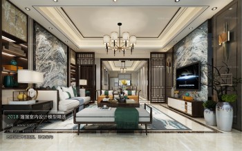 Thiết kế nội thất phòng khách C015 – Chinese Style