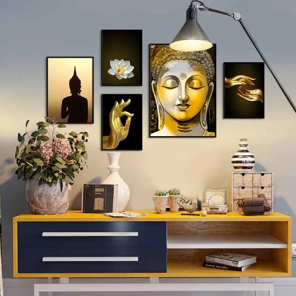 Mẫu tranh hoa sen hợp với người mệnh Thổ