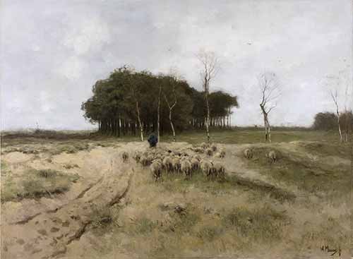 Anton Mauve - Heide te Laren, 1887