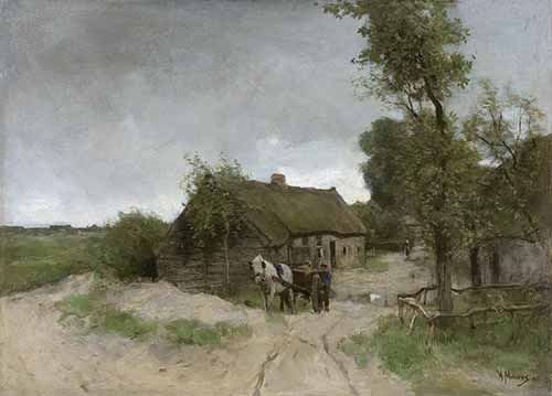 Anton Mauve - Huisje aan de zandweg, 1870 - 1888
