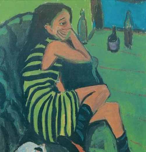 Ernst Ludwig Kirchner, Marcella. Tranh tái hiện trong “Expressionism” của Ashley Bassie