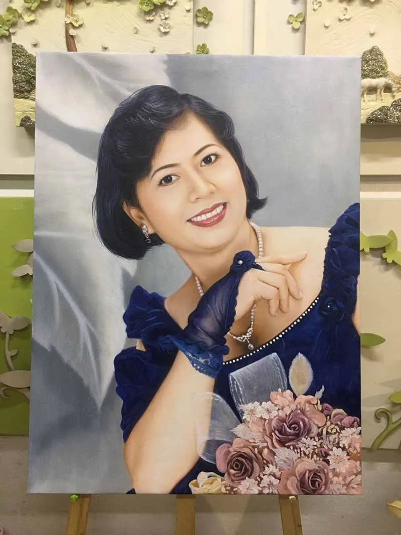 Tranh sơn dầu chân dung nghệ thuật
