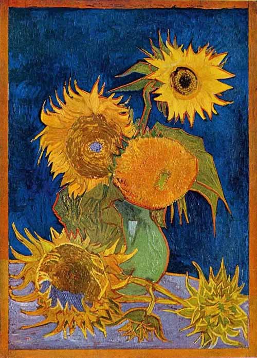 Sáu Bông Hoa Hướng Dương của Vincent Van Gogh, 1888 (bị phá hủy vào năm 1945). Nguồn: BBC