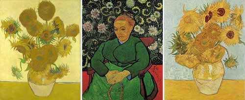 Bộ ba bức tranh Berceuse của Vincent Van Gogh, 1888-89. Nguồn: Wikipedia