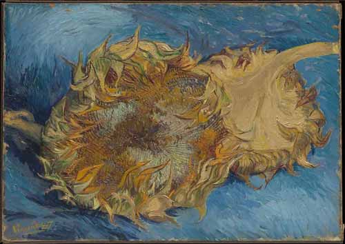 Hai Bông Hoa Hướng Dương Bị Cắt của Vincent Van Gogh, 1887. Nguồn: Bảo tàng Nghệ thuật Metropolitan, New York