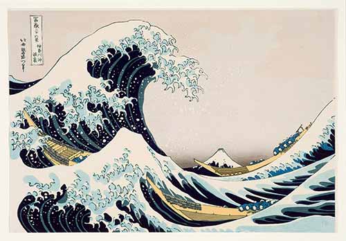 Sóng lừng ngoài khơi Kanagawa của họa sĩ Hokusai