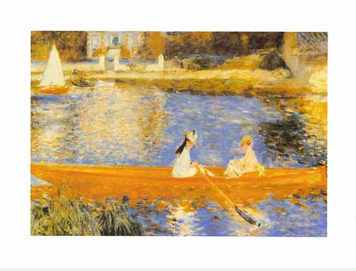The Skiff - Người chèo thuyền của họa sĩ Pierre-Auguste Renoir