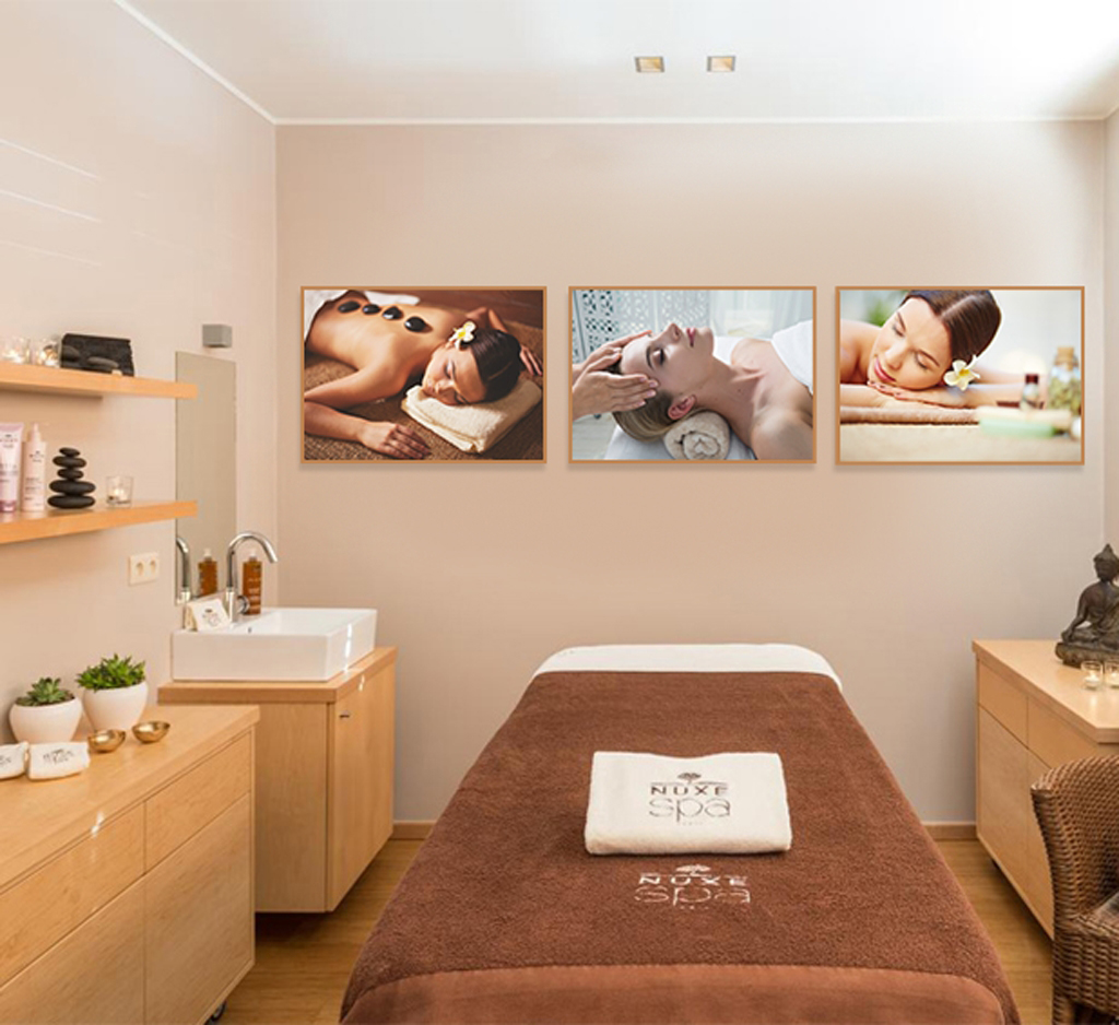 Tranh massager đá nóng thư giãn