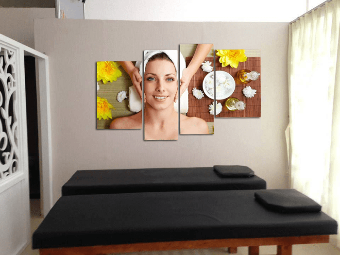 Tranh ghép 4 tấm massage