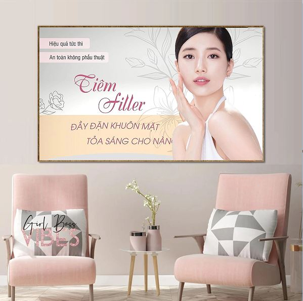 Tranh đơn phẫu thuật thẩm mỹ: Tiêm filler làm đẹp trang trí thẩm mỹ