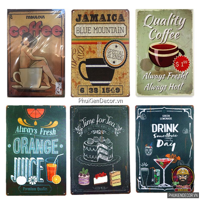 Tranh vintage cho quán cafe hoài niệm