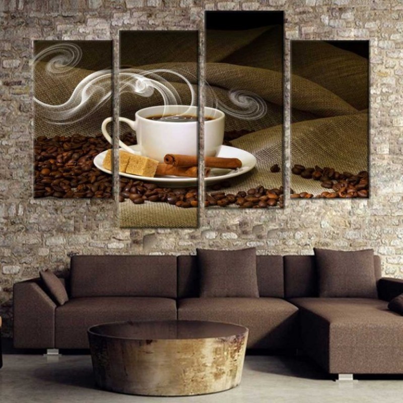 Tranh canvas trang trí quán cafe đẹp
