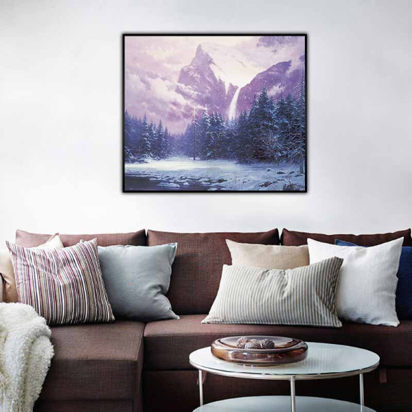 Tranh phong cảnh mùa đông Glory of Winter của họa sĩ Thomas Kinkade