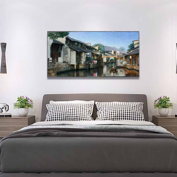 Tranh phong cảnh sông nước vùng Giang nam