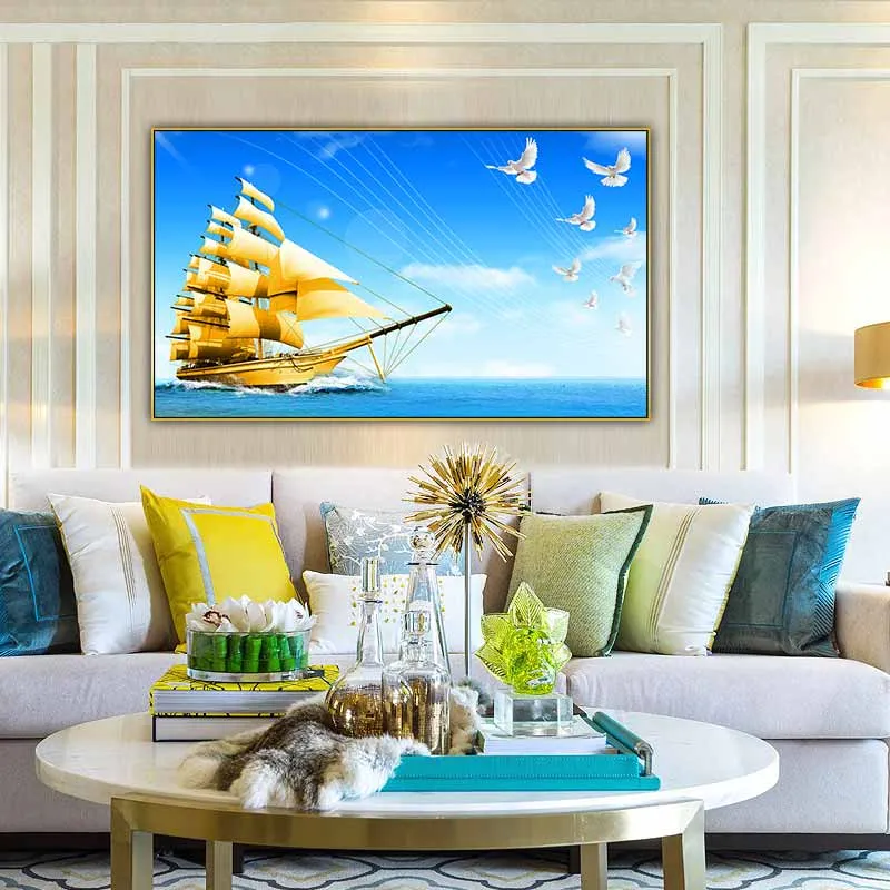  Mẫu tranh Canvas treo tường phòng khách cao cấp, tạo điểm nhấn