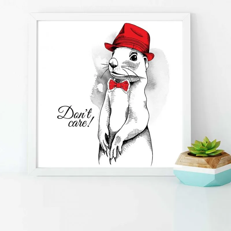 Tranh thời trang nón mũ của thú cưng