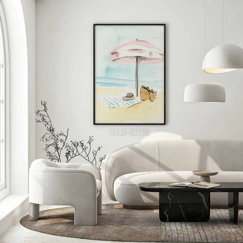 Thêm nét quyến rũ ven biển vào không gian sống của bạn với bộ tranh in canvas