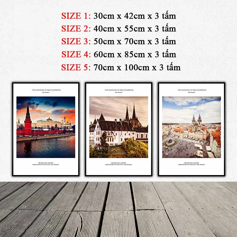 Các công trình kiến trúc nổi tiếng Điện Kremli, Old Town Square, Neuchâtel Castle