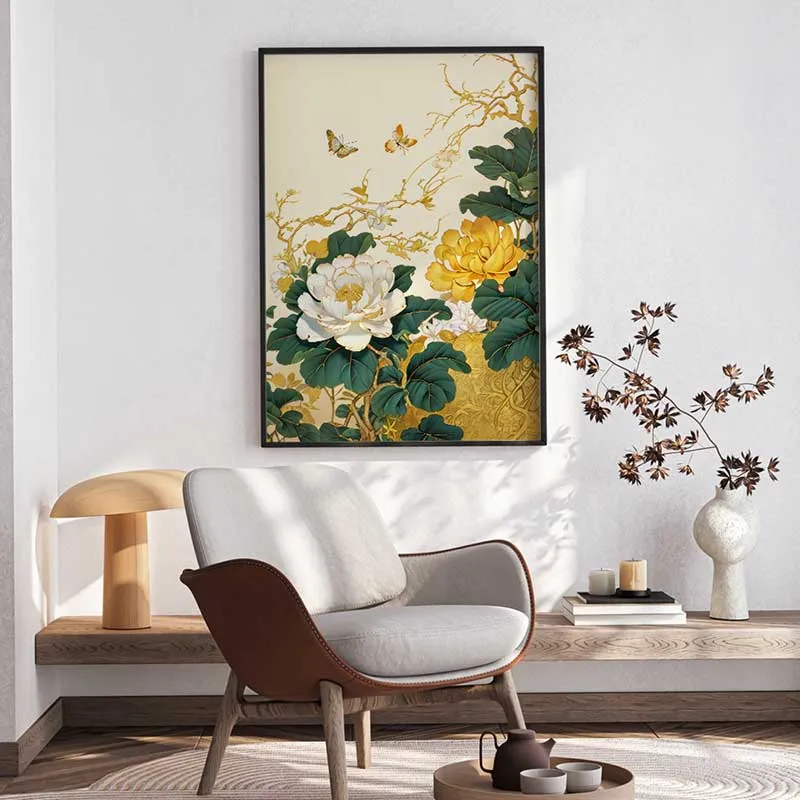 Tranh Canvas Hoa Mẫu Đơn: Điểm Nhấn Tinh Tế Cho Không Gian Sống