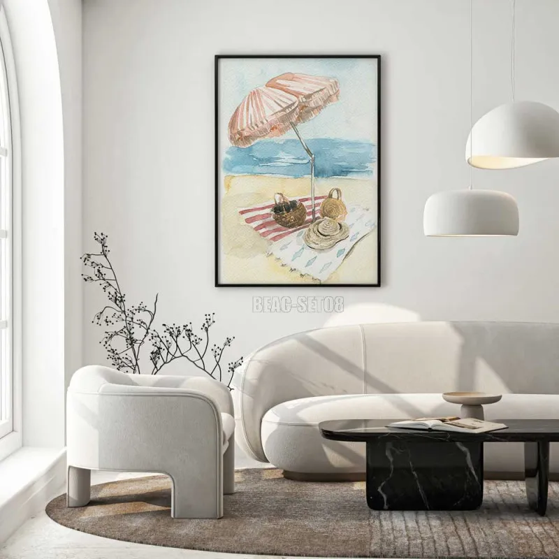 Thêm nét quyến rũ ven biển vào không gian sống của bạn với bộ tranh in canvas