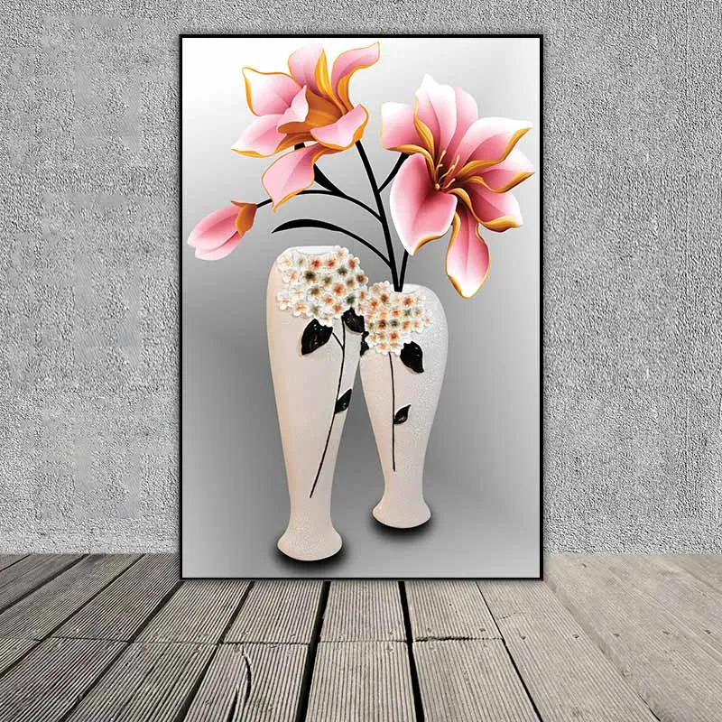 Tranh tĩnh vật bình hoa