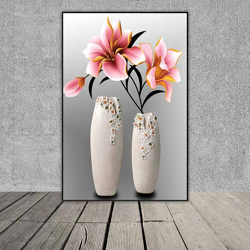 Tranh tĩnh vật bình hoa