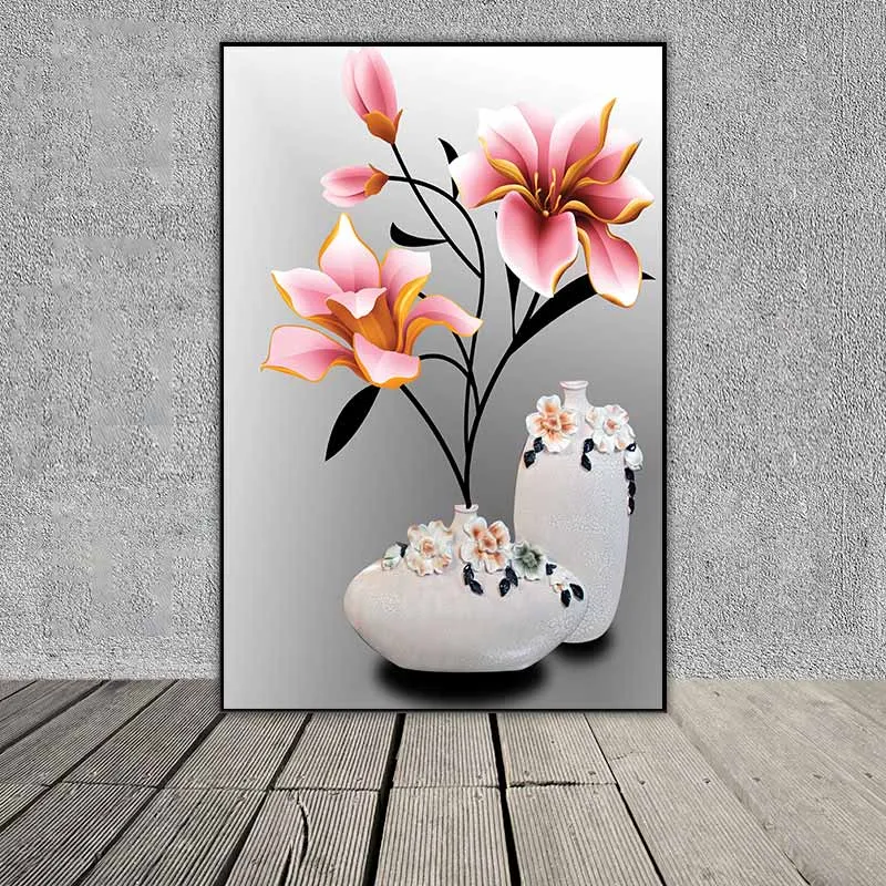 Tranh tĩnh vật bình hoa