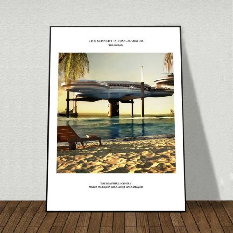 Tranh các công trình kiến trúc nổi tiếng trên thế giới