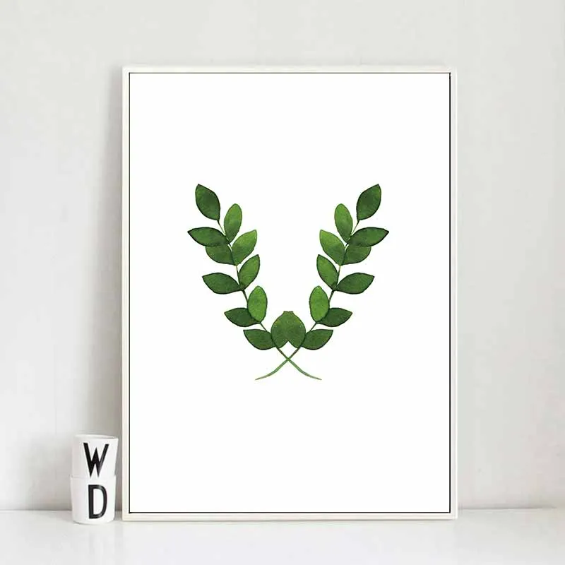 Tranh lá cây dương xỉ nhiệt đới