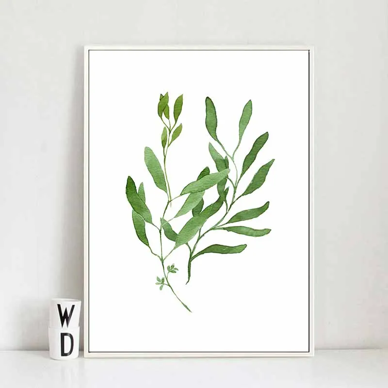 Tranh lá cây dương xỉ nhiệt đới