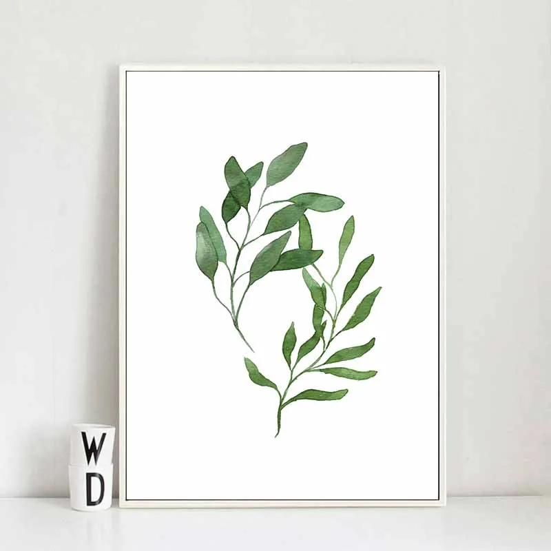 Tranh lá cây dương xỉ nhiệt đới