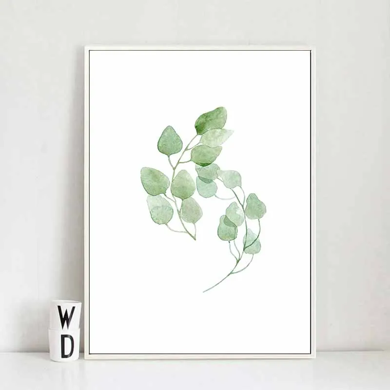 Tranh lá cây dương xỉ nhiệt đới