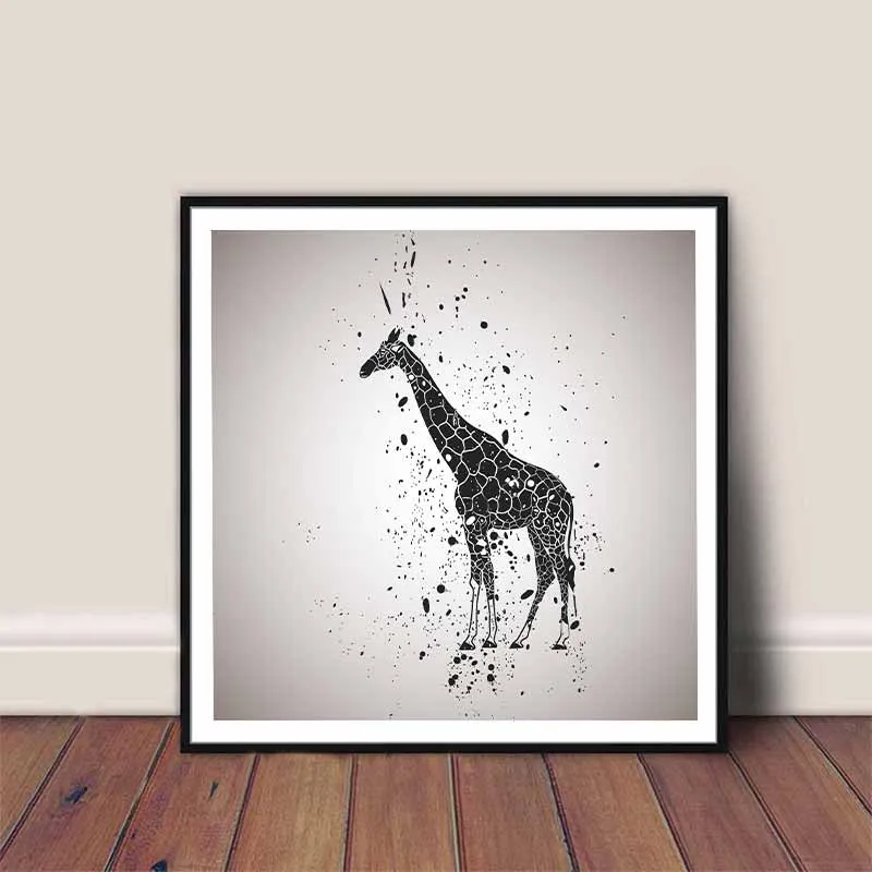 Tranh các loài động vật trắng đen