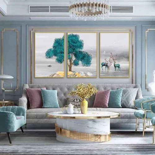 Bí quyết chọn mẫu tranh trang trí phòng khách hiện đại ấn tượng
