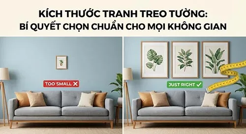 Kích Thước Tranh Treo Tường: Bí Quyết Vàng Chọn Chuẩn Cho Mọi Không Gian