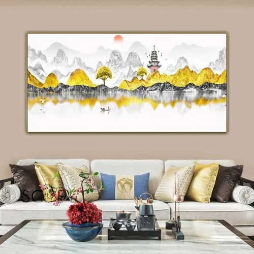 Phòng khách nên treo những loại tranh gì để mang lại may mắn