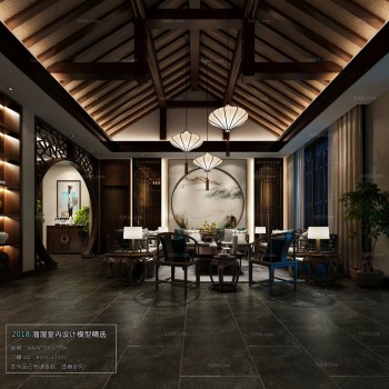 Thiết kế nội thất phòng khách C008 – Chinese Style