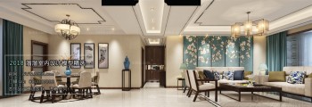 Thiết kế nội thất phòng khách C012 – Chinese Style