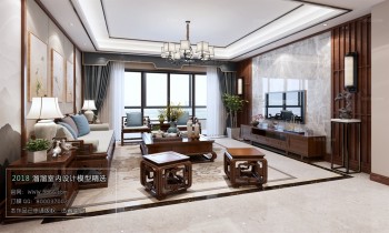 Thiết kế nội thất phòng khách C021 – Chinese Style
