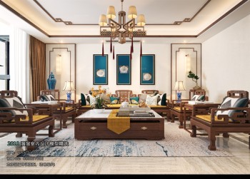 Thiết kế nội thất phòng khách C025 – Chinese Style