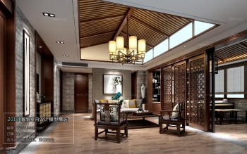 Thiết kế nội thất phòng khách C036 – Chinese Style