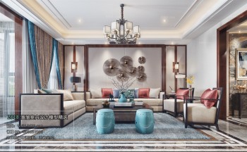 Thiết kế nội thất phòng khách C044 – Chinese Style