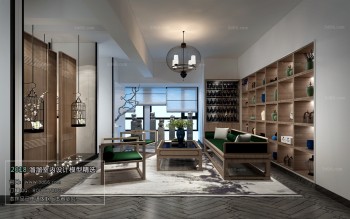 Thiết kế nội thất phòng khách C050 – Chinese Style