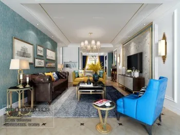 Thiết kế nội thất phòng khách J003 – Mix style