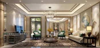 Thiết kế nội thất phòng khách J019 – Mix style