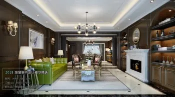 Thiết kế nội thất phòng khách J022 – Mix style