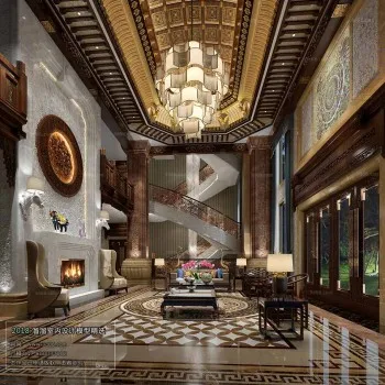 Thiết kế nội thất phòng khách L001 – Tibetan style