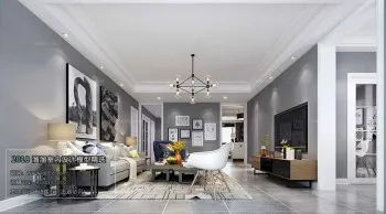 Thiết kế nội thất phòng khách M019 – Nordic style