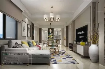 Thiết kế nội thất phòng khách M031 – Nordic style