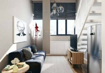 Thiết kế nội thất phòng khách M040 – Nordic style